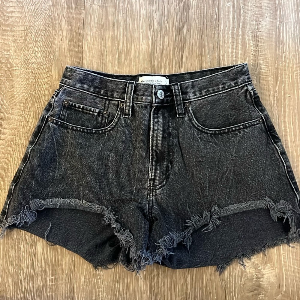 Black Jean shorts